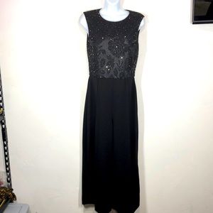 Joseph Ribkoff black sequined jumpsuit size 6